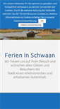 Mobile Screenshot of ferien-schwaan.de